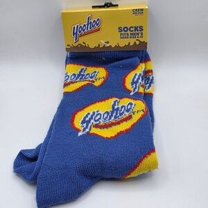 Yoo Hoo Novelty Crew Socks 1 Pair - Men’s Shoe Size 6-12 - NEW WITH TAGS